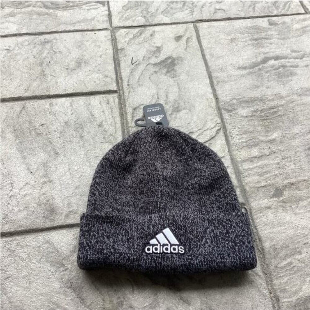 Oos 90s Elenagilbert grunge brother rugged Adidas Black Beanie Hat Headwear